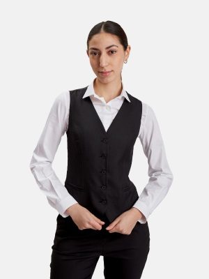 Chaleco básico forrado mujer