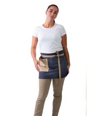 Mandil corto bicolor